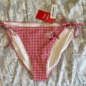 Old Navy Red Gingham Minnie Mouse Bikini Bottom